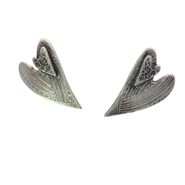 FS Mother And Child Heart Post Earrings