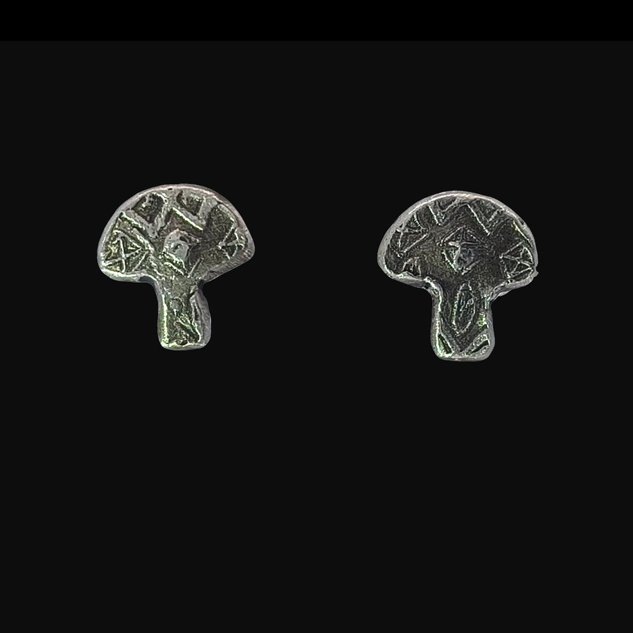 FS Tiny Mushroom Stud Earrings