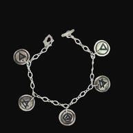 FS Five-Element Bracelet - 2-sided Charm Bracelet with Gaia Toggle Clasp