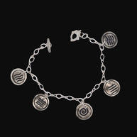 FS Five-Element Bracelet - 2-sided Charm Bracelet with Gaia Toggle Clasp