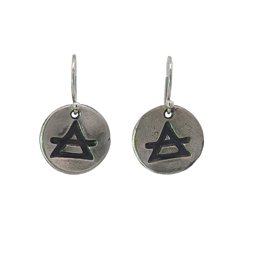 FS Alchemy Zodiac Air Element Symbol drop earrings (Made to order)