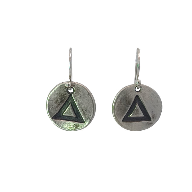 FS Alchemy Zodiac Fire Element Symbol drop earrings (Made to order)