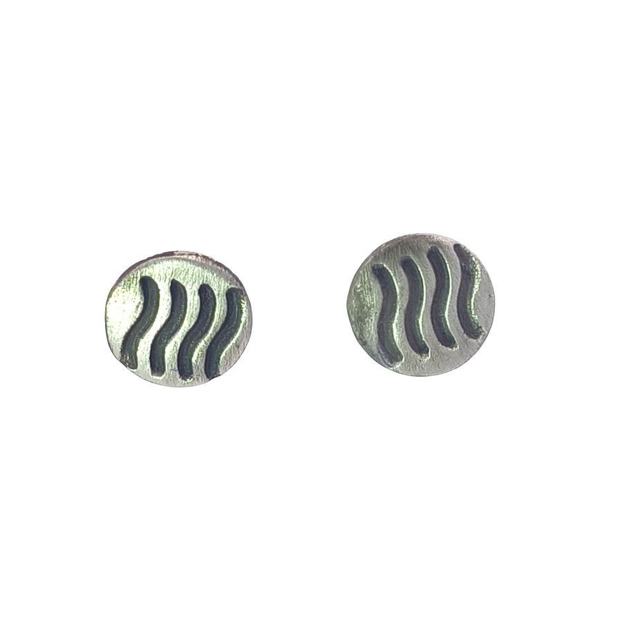 FS Ancient Zodiac Fire Element Symbol post earrings (Made to order)