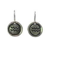FS Zodiac Symbol Drop Earrings Aquarius (Made to order)