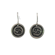 FS Zodiac Symbol Drop Earrings Cancer (Made to order)