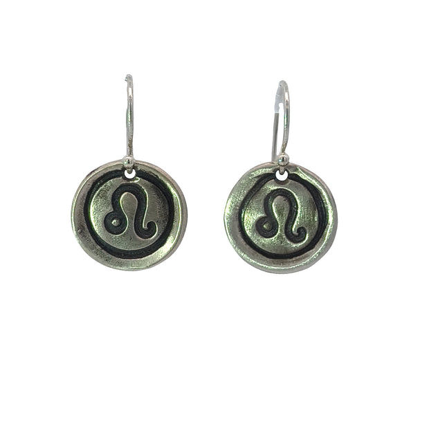 FS Zodiac Symbol Drop Earrings Leo (Made to order)