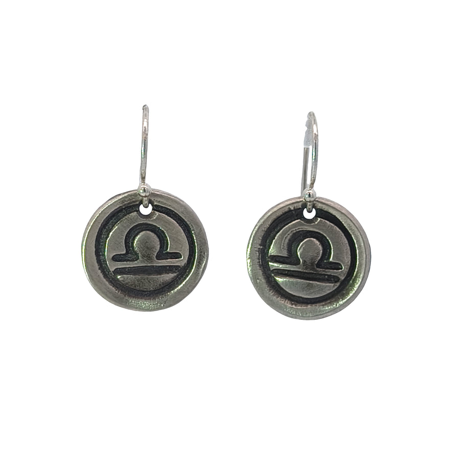 FS Zodiac Symbol Drop Earrings Libra (Made to order)