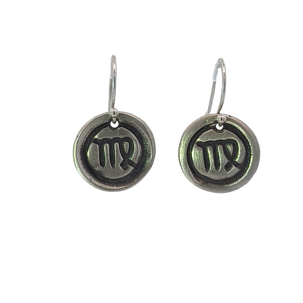 FS Zodiac Symbol Drop Earrings Virgo (Made to order)