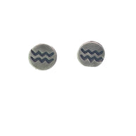 FS Zodiac Symbol Post Earrings Aquarius (Made to order)