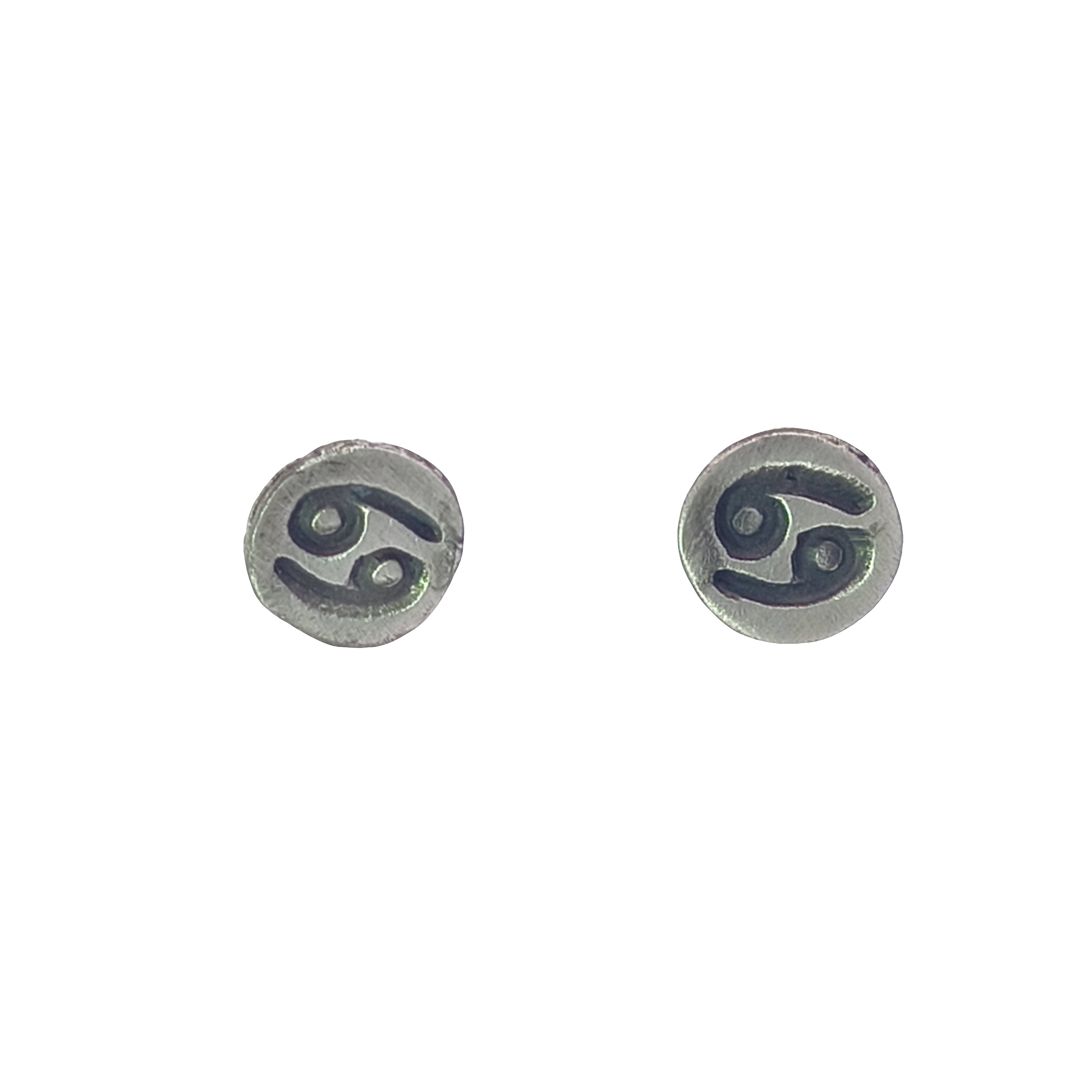 FS Zodiac Symbol Post Earrings Cancer (Made to order)