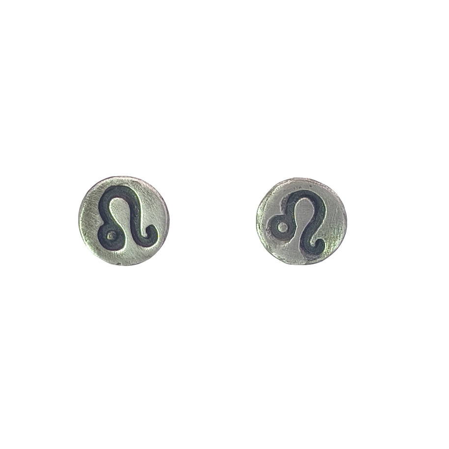 FS Zodiac Symbol Post Earrings Leo (Made to order)