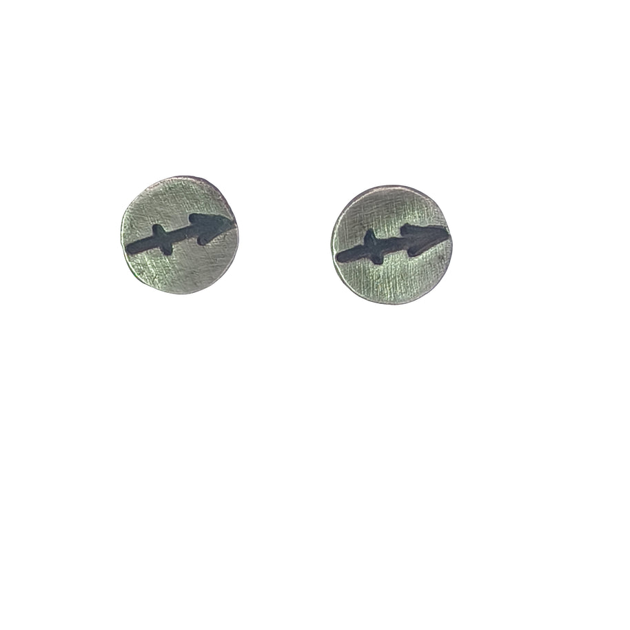 FS Zodiac Symbol Post Earrings Sagittarius (Made to order)