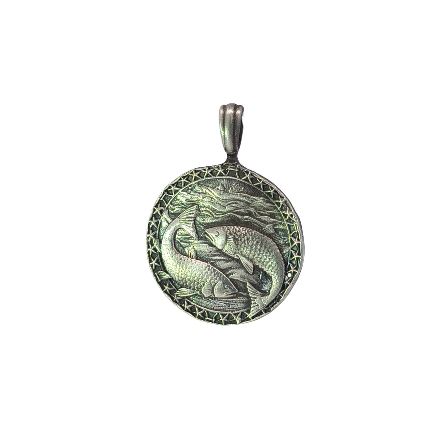FS Zodiac Sign Pisces 1-Sided Large Pendant (Made to order)