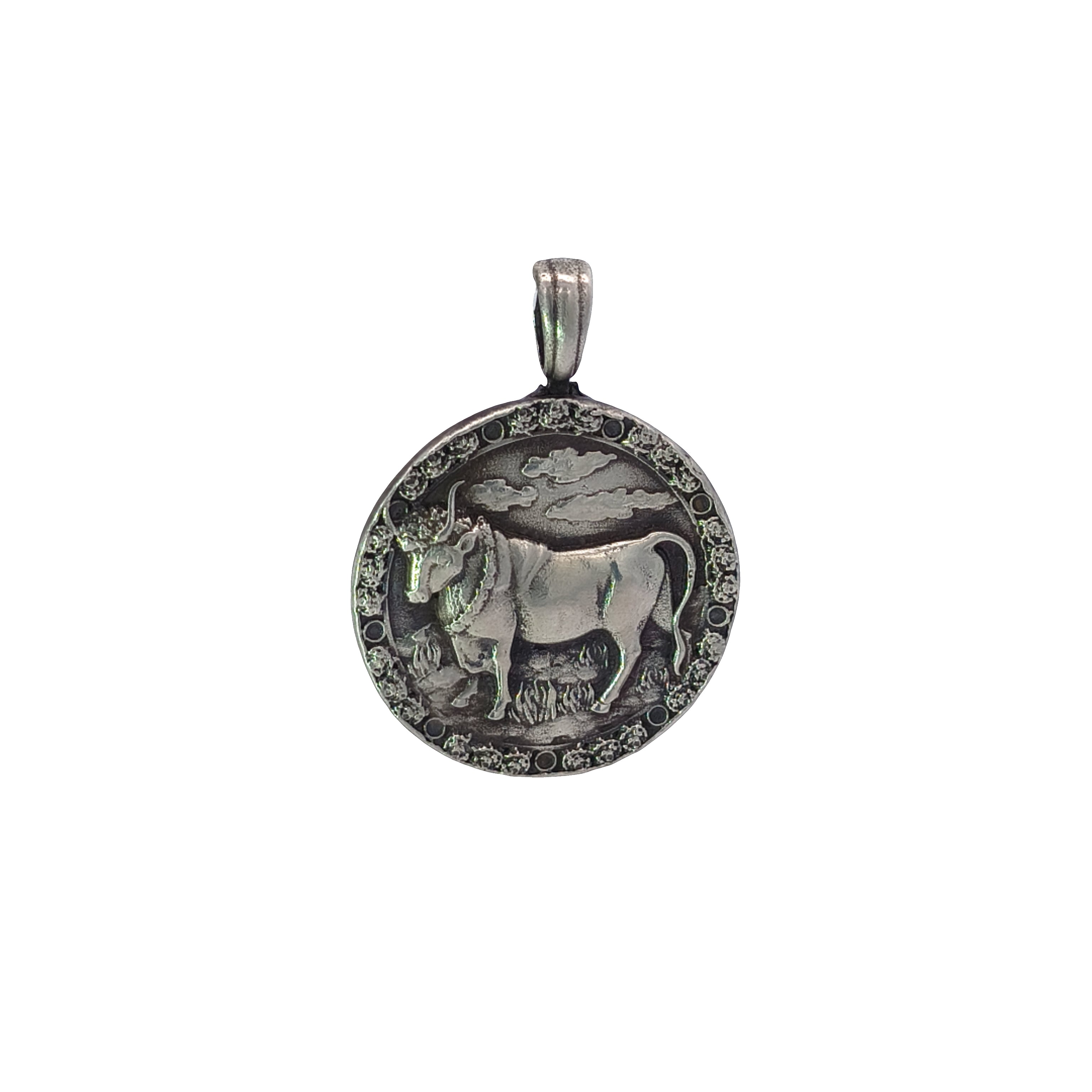 FS Zodiac Sign Taurus 1-Sided Large Pendant (Made to order)