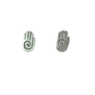 FS Small Hand with Swirl Earrings