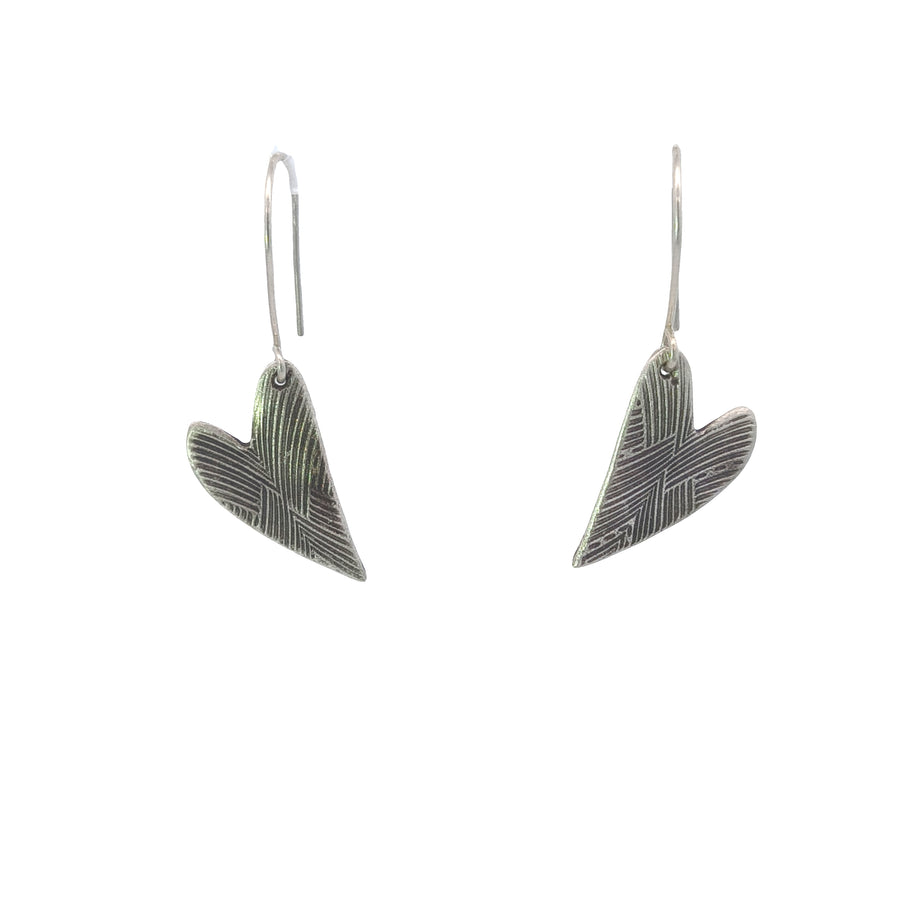 FS Tight Knit Love Heart Earrings