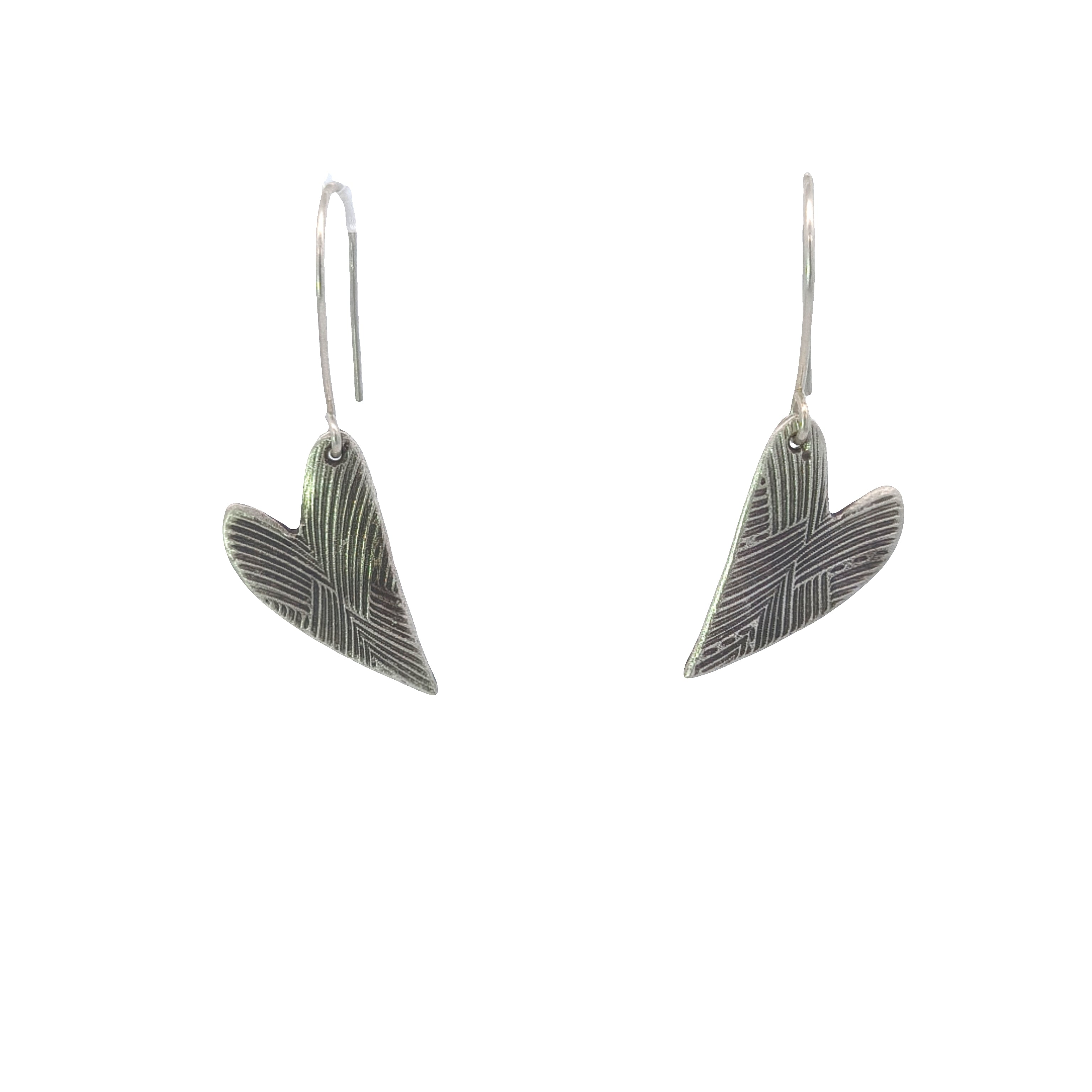 FS Tight Knit Love Heart Earrings