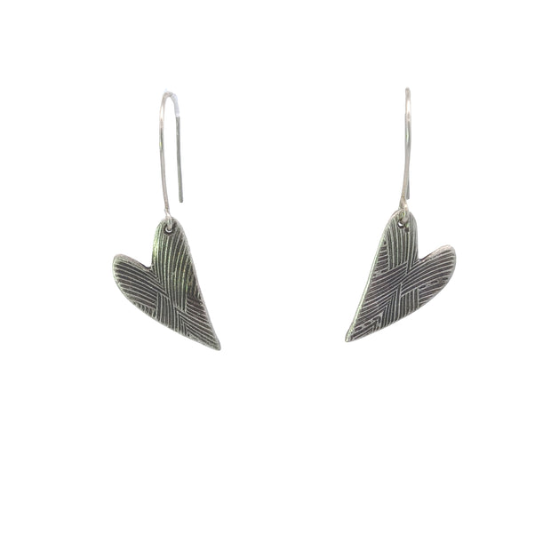 FS Tight Knit Love Heart Earrings