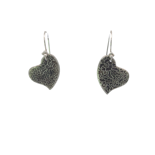 FS Flower Garden Love Heart Earrings