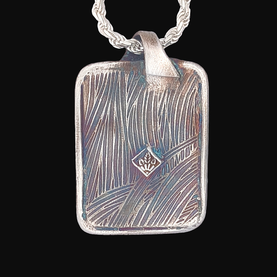 FS Tree of Living - Winter Pendant - with Gold Moon and Sterling chain