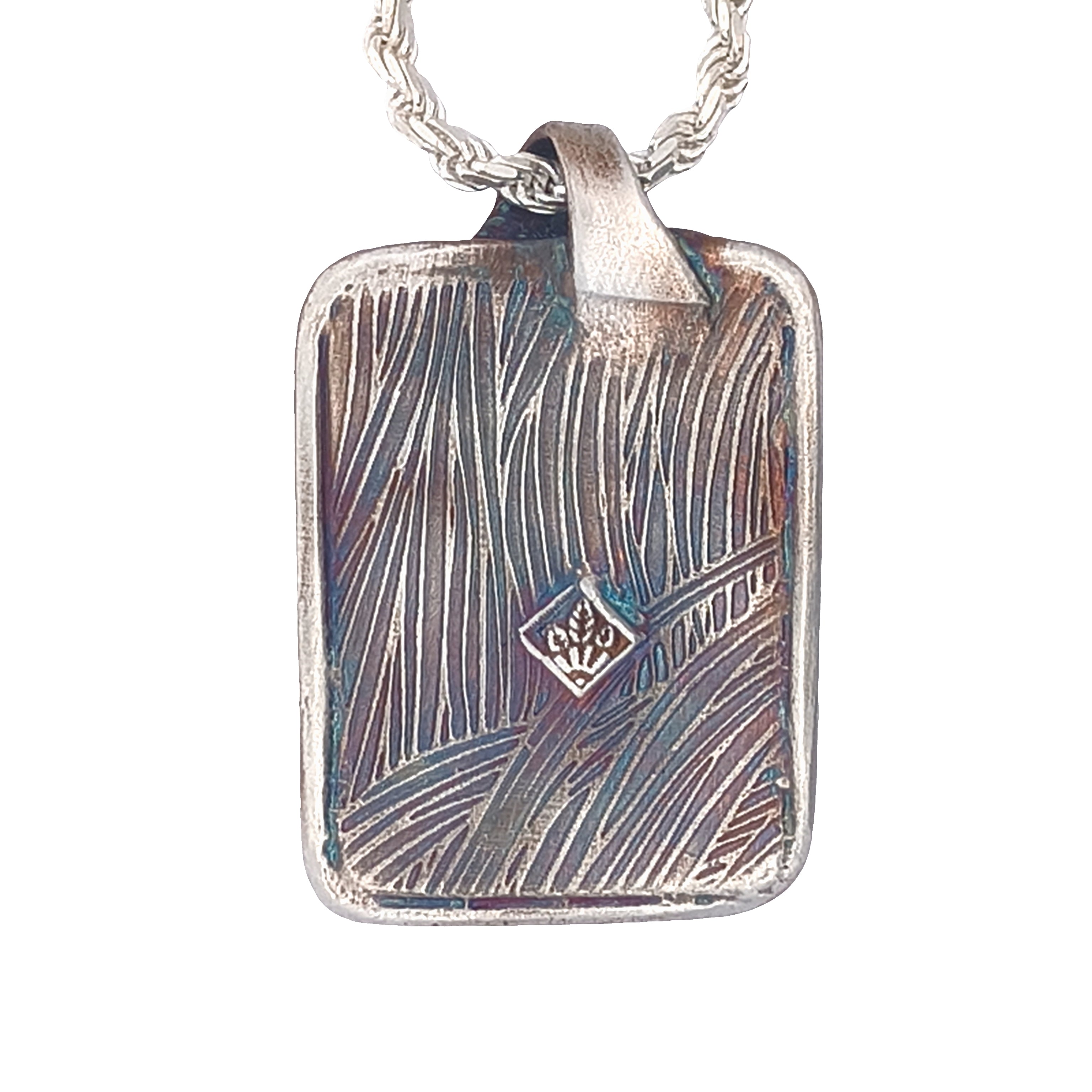 FS Tree of Living - Winter Pendant - with Gold Moon and Sterling chain