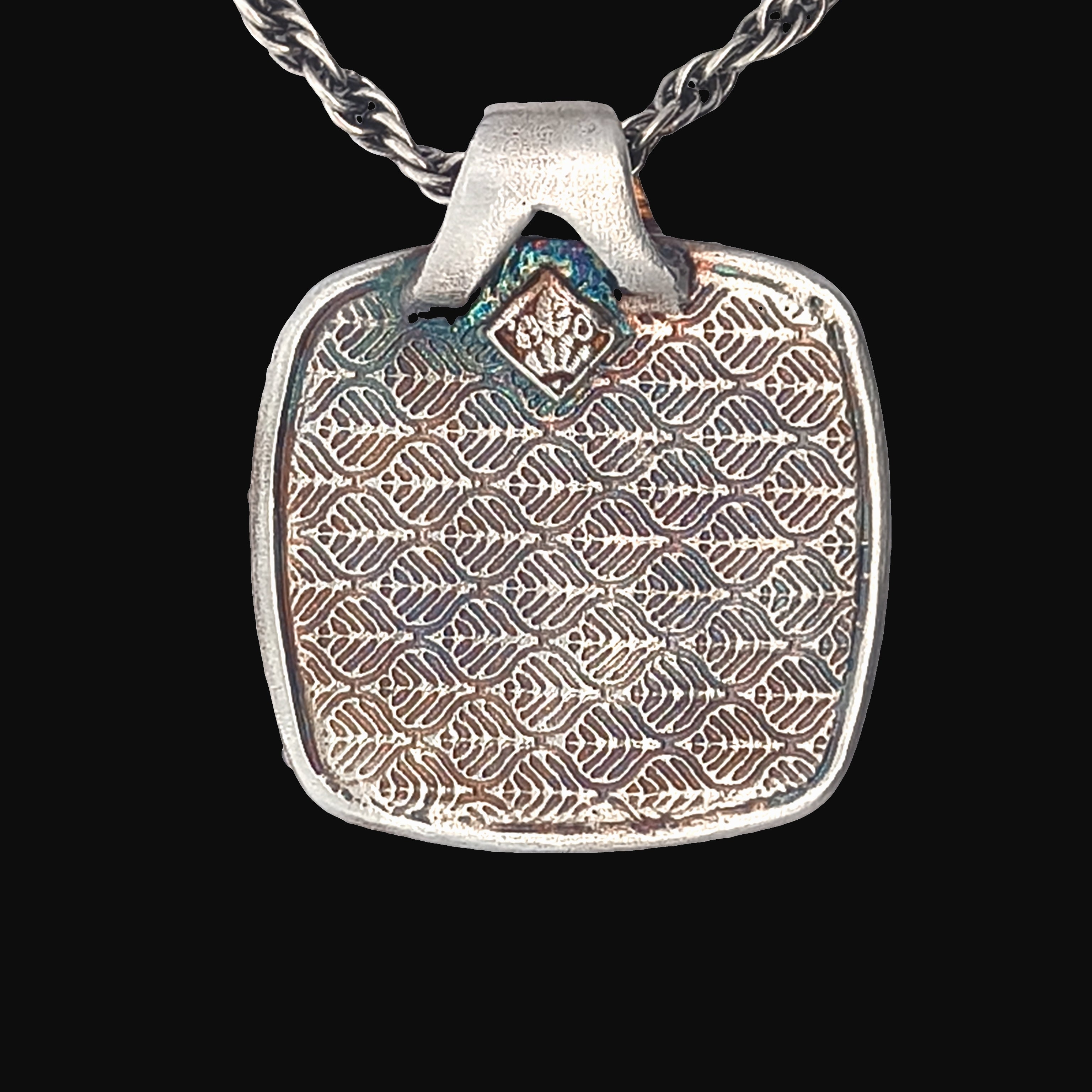 FS Tree of Living - Spring Pendant - with Gold Moon and Sterling chain
