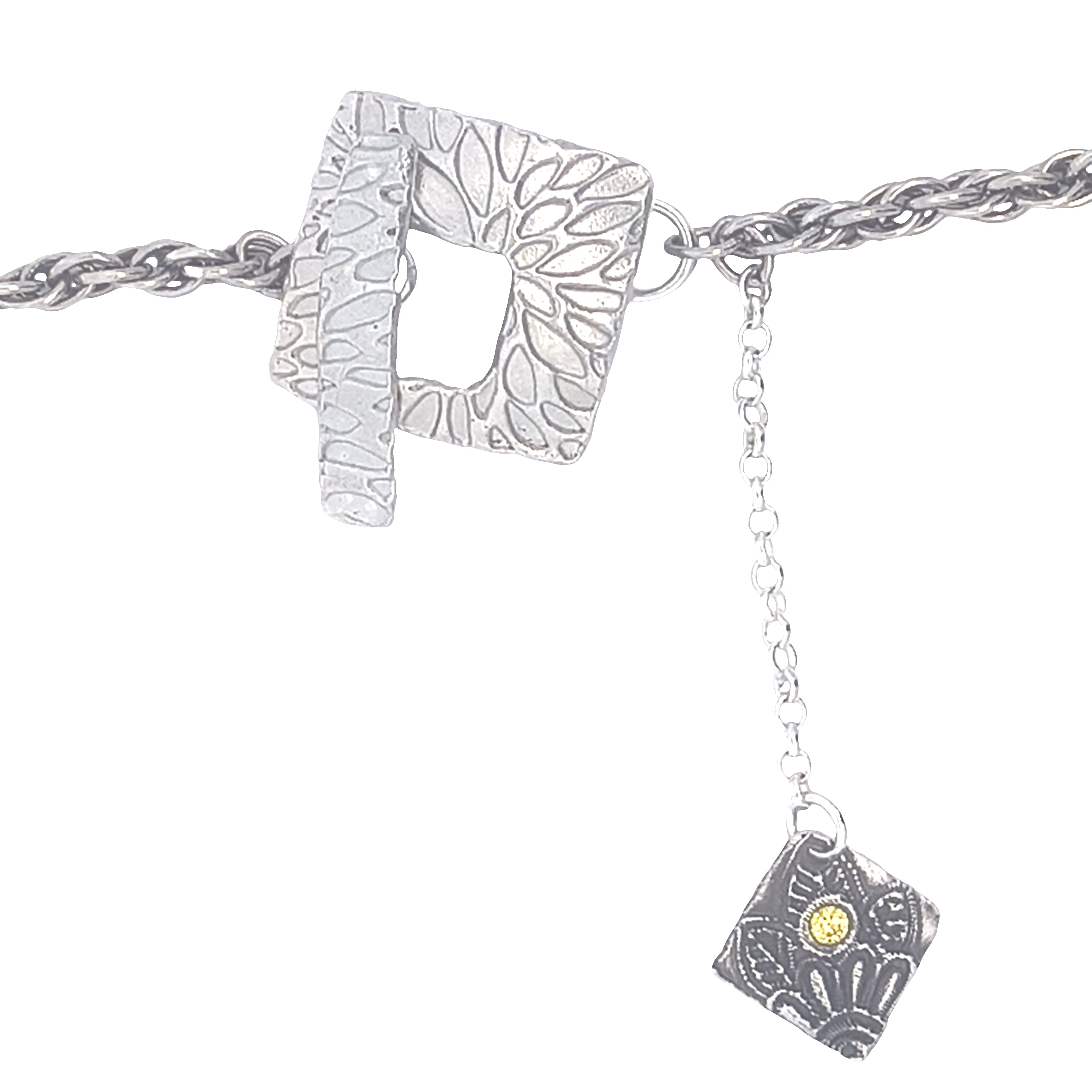 FS Tree of Living - Spring Pendant - with Gold Moon and Sterling chain