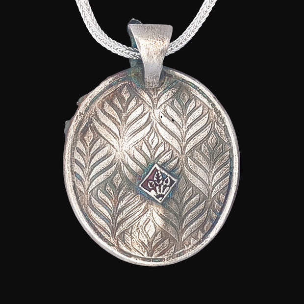 FS Tree of Living - Summer Pendant - with Gold Moon and Sterling chain