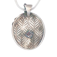 FS Tree of Living - Summer Pendant - with Gold Moon and Sterling chain