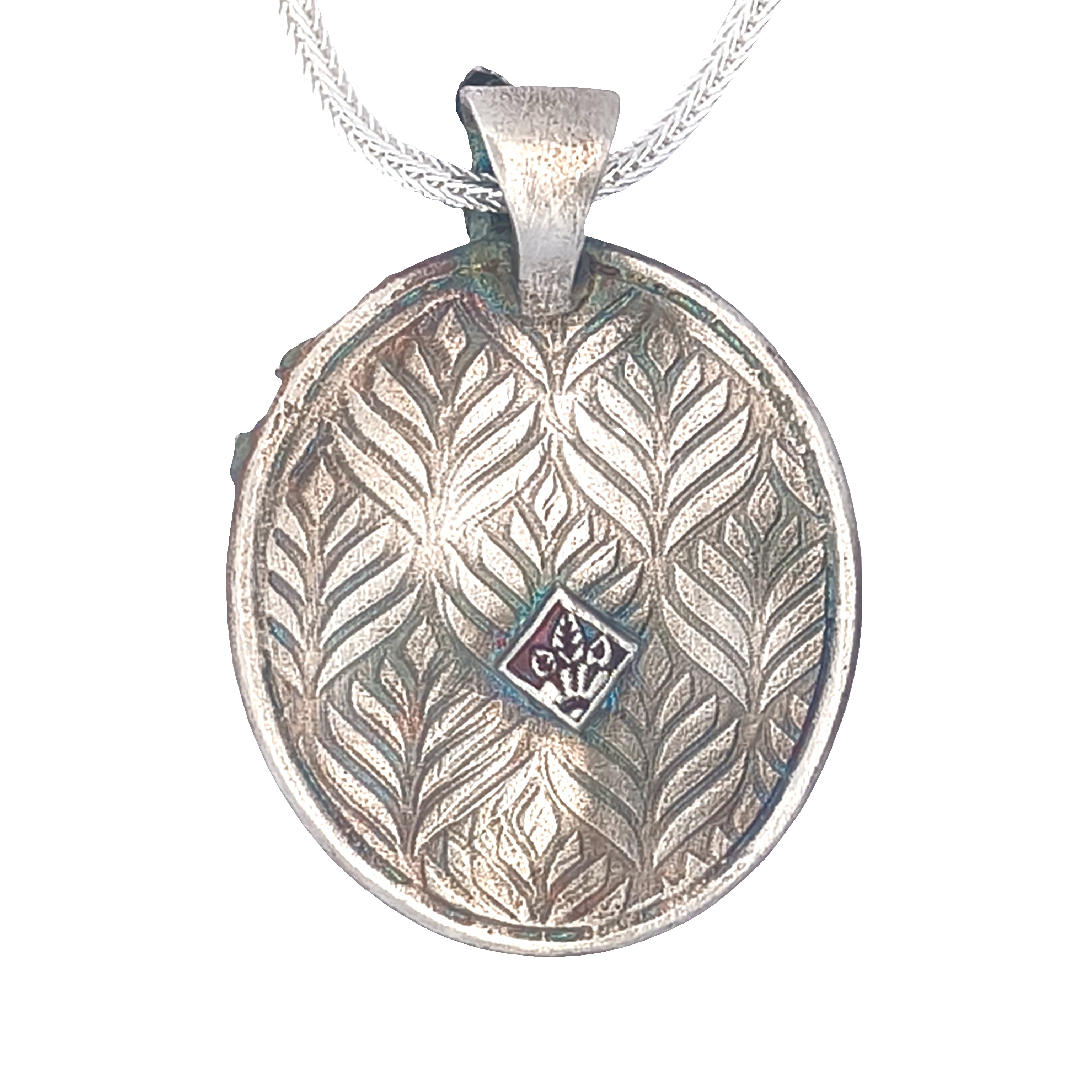 FS Tree of Living - Summer Pendant - with Gold Moon and Sterling chain