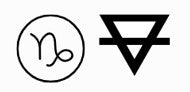 FS Capricorn - Earth-  Zodiac 2-sided Charm (Made to order)