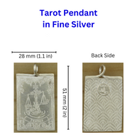 FS Tarot Card 16 The Tower Pendant (Made to order)