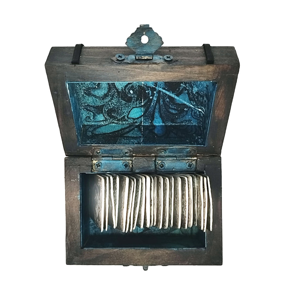FS Tarot Card Silver Bar Treasure Chest- .999 Fine Silver