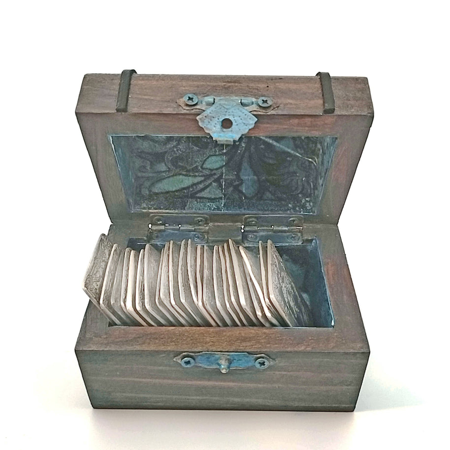 FS Tarot Card Silver Bar Treasure Chest- .999 Fine Silver