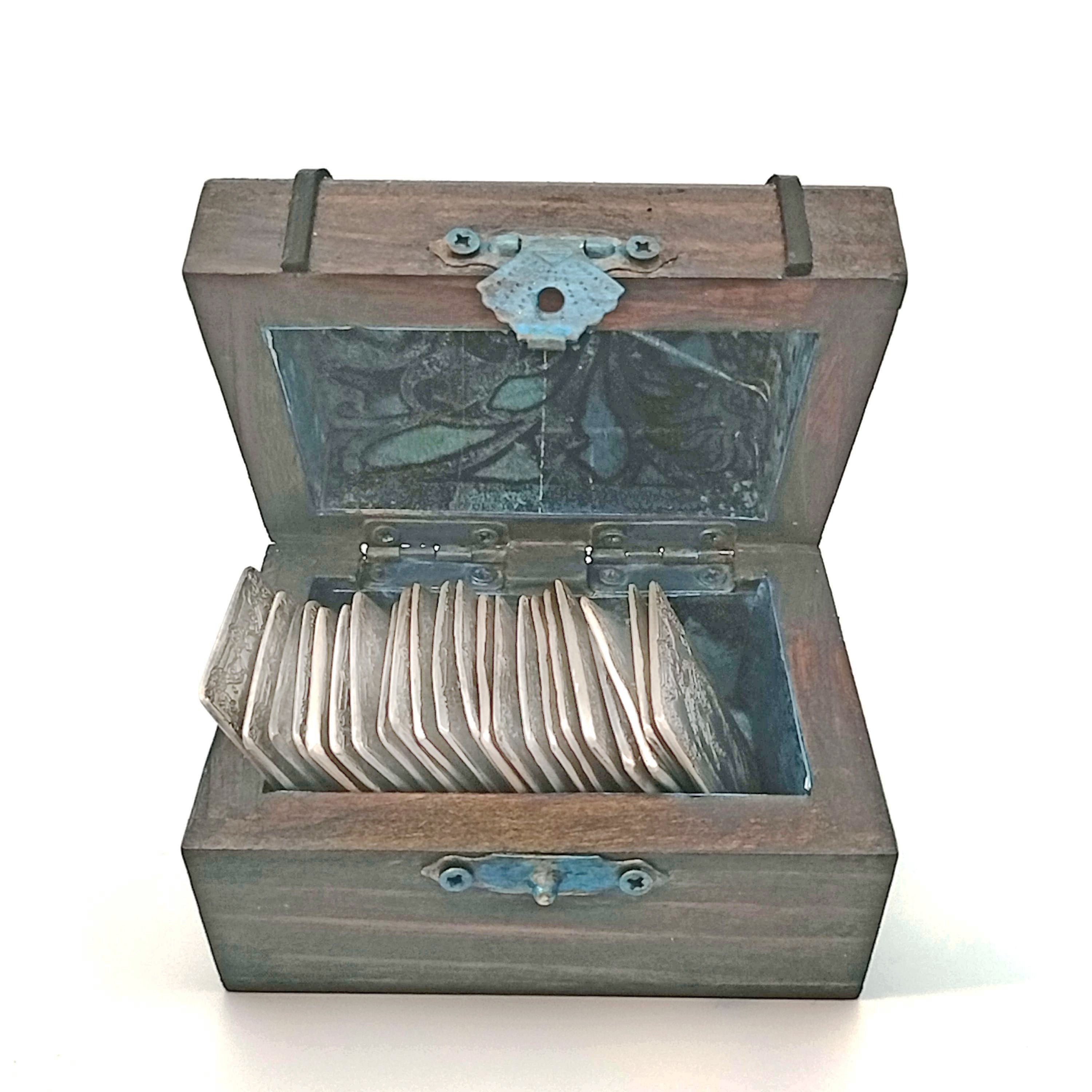 FS Tarot Card Silver Bar Treasure Chest- .999 Fine Silver